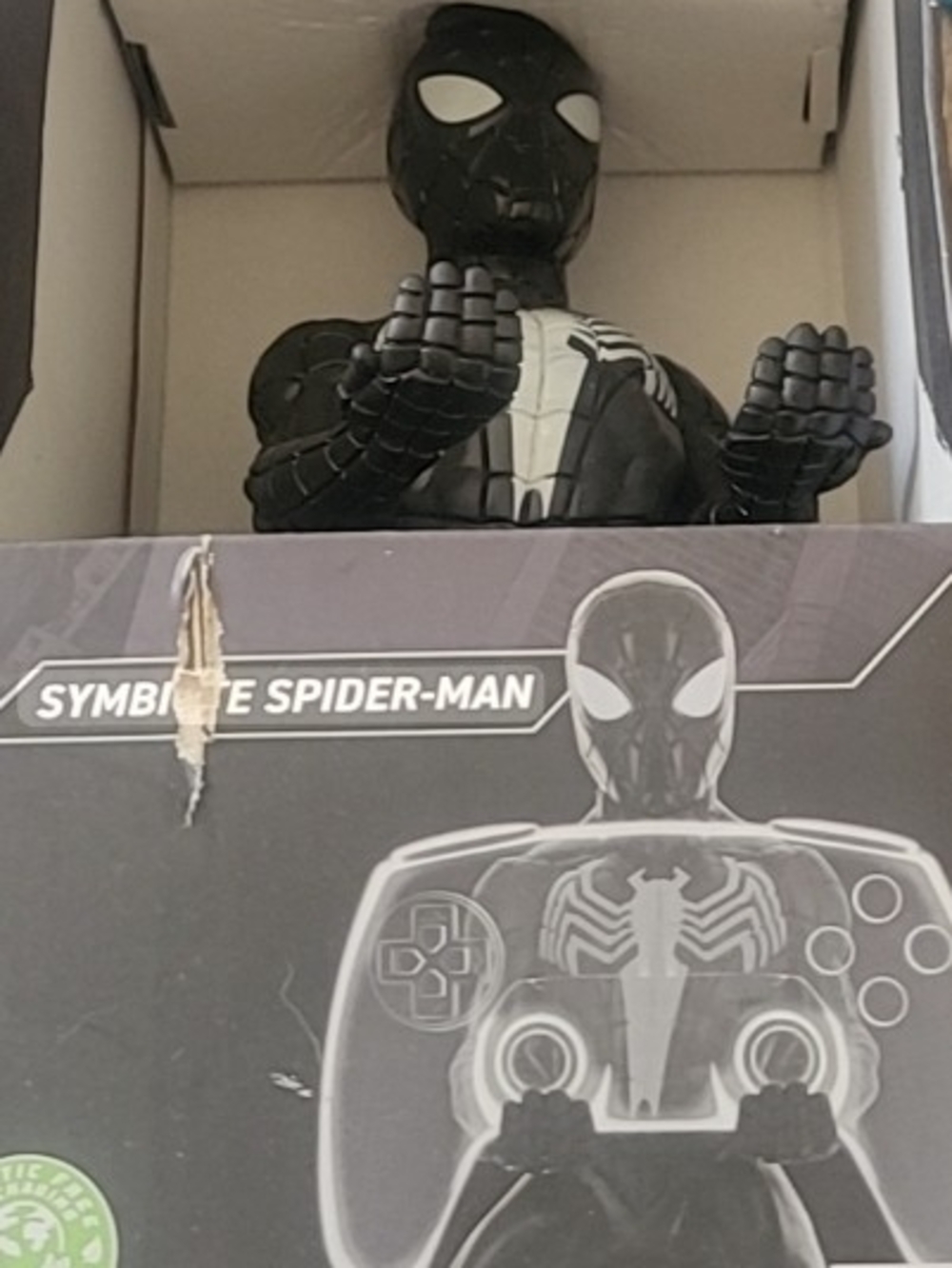 Damaged Box Exquisite Gaming Cable Guys Spider-Man Controller & Phone Holder